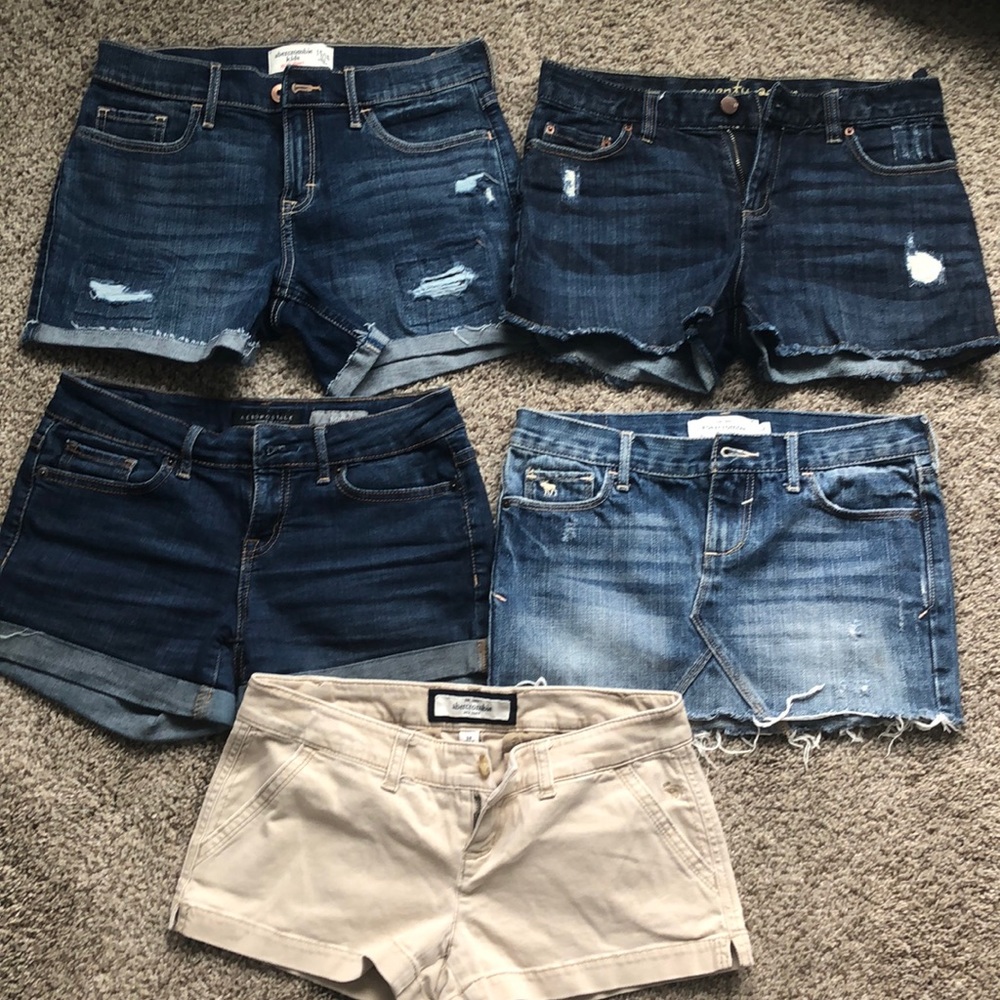 Girls jeans shorts/jean skirt